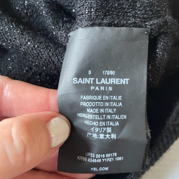 Saint Laurent Musical Note Jacquard Mohair Swtr - Picture 10 of 13